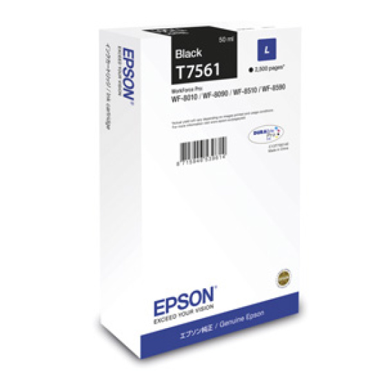 kazeta EPSON WF8000 black L (2.500 str) (C13T756140)