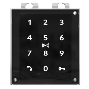 2N® IP Verso Touch keypad & RFID reader 125kHz, secured 13.56MHz, NFC