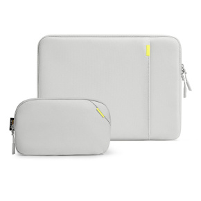 Tomtoc puzdro Recycled Sleeve with Pouch pre Macbook Air 13" M1/M2/M3/M4 - Gray