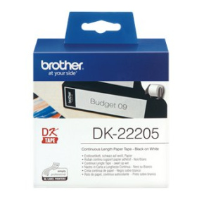 Brother DK-22205, papierová rolka, 62mm x 30,48m, pre QL-1050/1060N/500/550/560/570/580N/650TD