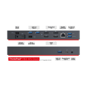 Lenovo ThinkPad Thunderbolt Dock 2.gen-135W(2x DisplayPort,HDMI, RJ45, 1xUSB-C,5xUSB 3.1,adapter)pripojit max.3xLCD