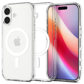 Spigen kryt Ultra Hybrid Magsafe pre iPhone 17 - Clear White