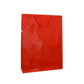 Taška 300x90x400 lamino červená 200ks/krt