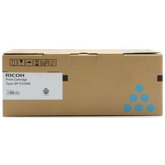 toner RICOH Typ SPC310HE Cyan SP C231/C232/C310/C311/C312/C231/C232/C242/C320/C342 (406480/407637)