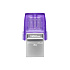 Kingston DataTraveler MicroDuo 3C/128GB/USB 3.2/USB-A + USB-C/Fialová