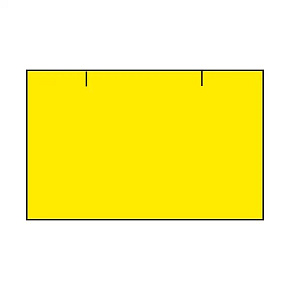 Etikety cenovkové Cont.obdlž. 25x16 žlté Etikety cenovkové Cont.obdlž. 25x16 žlté