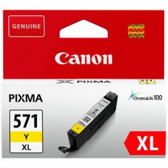 kazeta CANON CLI-571Y XL yellow MG 5750/5751/6850/6851/7750/7751 (0334C001)