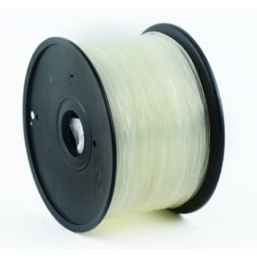 PLA plastic filament for 3D printers, 1.75 mm diameter, transparent