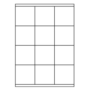 Etikety PRINT 70 x 67,7 biele