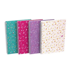 Špirálový blok Oxford Floral, A5, 60 listov