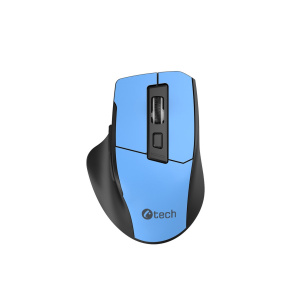 Mouse C-TECH Ergo WLM-05, wireless, 1600DPI, 6 buttons, USB nano receiver, blue