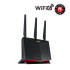 ASUS RT-AX86U Dual-Band Wireless Gigabit Router 802.11ax, 1x2,5GbE WAN/LAN, 1xGbE WAN, 4xGbE LAN, 2xUSB3.2 Gen1, 3x exter.antenna