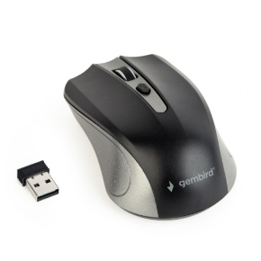 Mouse GEMBIRD MUSW-4B-04-GB, grey-black, wireless, USB nano receiver