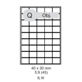 etikety ECODATA Samolepiace 30x40 univerzálne biele (100 listov A4/bal.)