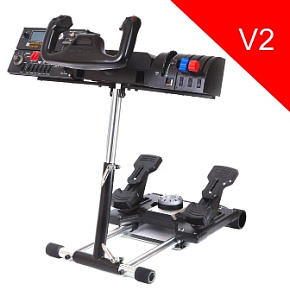 Wheel Stand Pro DELUXE V2, stojan na joystick a pedále Saitek Pro Rudder, Pro Flight Yoke System Wheel Stand Pro DELUXE V2, stojan na joystick a pedále Saitek Pro Rudder, Pro Flight Yoke System