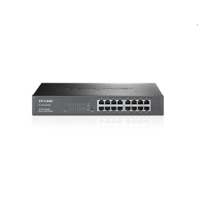 tp-link TL-SG1016DE, 16 port Gigabit Easy Smart Switch, 16x 10/100/1000M RJ45 ports, MTU, Tag-Based, VLAN, QoS, IGMP, st