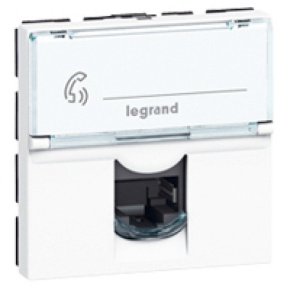Legrand LCS3 MOSAIC outlet 1xRJ45 FTP Cat5E, 2 modules