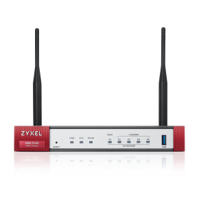 Zyxel USG Flex 100AX, 10/100/1000, 1*WAN, 4*LAN/DMZ ports, WiFi 6 AX1800, 1*USB (device only)