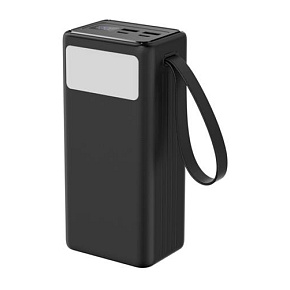 Platinet PMPB4065 Powerbanka 40000 mAh 65W Power Delivery, 2xUSB-C, 2xUSB-A, kábel USB-C 1m, black