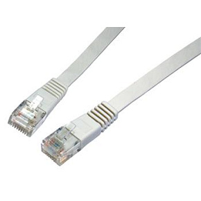 Patch kabel plochý CAT5E UTP LSOH 7m šedý non-snag-proof C5E-111GY-7MB