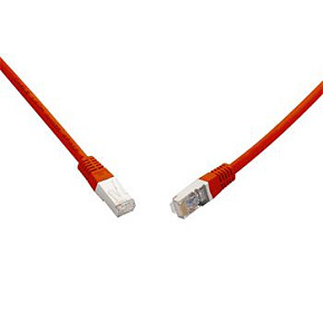 10G patch kabel CAT6A SFTP LSOH 10m červený non-snag-proof C6A-315RD-10MB
