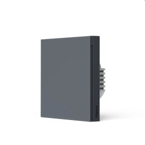 Aqara Smart wall switch H1 (with neutral, single rocker) - gray