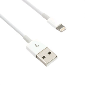 Cable C-TECH USB 2.0 Lightning (IP5 and higher) charging and synchronization cable, 2m, white