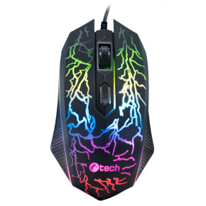 Gaming mouse C-TECH Tychon (GM-03P), casual gaming, gaming, 7 color backlight, 3200DPI, USB