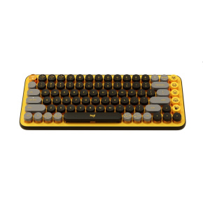 Logitech POP Keys Wireless Mechanical Keyboard With Emoji Keys - BLAST YELLOW - US