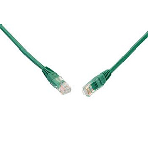 Patch kabel CAT5E UTP PVC 0,5m zelený non-snag-proof C5E-155GR-0,5MB Patch kabel CAT5E UTP PVC 0,5m zelený non-snag-proof C5E-155GR-0,5MB