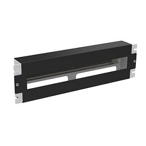 Instalační panel 3U s DIN lištou do 19" rozvaděče, BK RAL9005 RAIL-3U-DIN-BK Instalační panel 3U s DIN lištou do 19" rozvaděče, BK RAL9005 RAIL-3U-DIN-BK