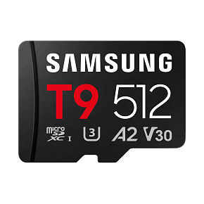 Samsung T9/Micro SDXC/512GB/UHS-I U3 / Class 10/+ Adaptér/Čierna