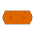 Etikety cenovkové UNI 26x12 oranžové