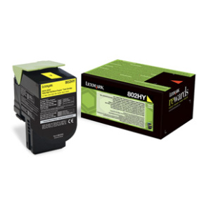 Toner Lexmark CX410/CX510 802HY YELLOW (3000 str.)