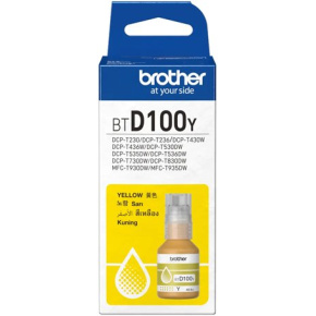 atramentová náplň BROTHER BT-D100Y Yellow DCP-T230/T430/T530/T730, MFC-T930 (5000 str.)