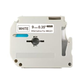 kompatibilná páska pre BROTHER MK-221 čierne písmo, biela páska Tape (9mm) kompatibilná páska pre BROTHER MK-221 čierne písmo, biela páska Tape (9mm)