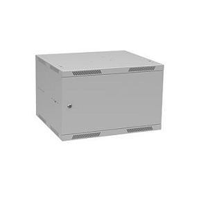 Rozvaděč nástěnný skládaný SENSA LITE 6U 450mm, dveře plech, RAL 7035, SENSA-L-6U-545-21-G