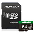Adata Speed Plus/Micro SD/64GB/UHS-I U3/Class 10/+ Adaptér
