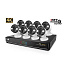 iGET HOMEGUARD HGNVK164908 - Ultra HD 4K systém s PoE napájením, 16-kanálové NVR + 8x HGNVK936CAM 4K kamera