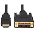 Video kábel HDMI/DVI-D (Samec/Samec), 1.8m