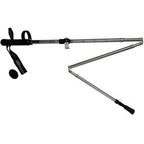 Collapsible trekking poles, plastic handle