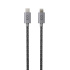 iStores by EPICO FABRIC BRAIDED CABLE USB-C to Lightning 1.2m - space grey