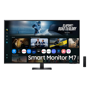 Samsung Smart Monitor/M70F/43"/VA/4K UHD/60Hz/4ms/Čierna/2R
