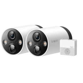 tp-link Tapo C420S2, Smart Wire-Free Security Camera, 2 Camera SystemSPEC: 2 × Tapo C420, 1 × Tapo H200, 2K+(2560x1440),