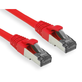 OXnet patchcable Cat6A, S/FTP (PiMF), LSOH - 0,5m, red