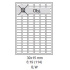 etikety ECODATA Samolepiace 30x15 univerzálne biele (100 listov A4/bal.) - minimálny odber 10ks