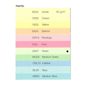Farebný papier PASTEL A4-80g - GN27 zelená