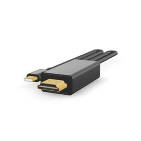 USB-C to HDMI-male adapter, 4K 60Hz, 2 m, black