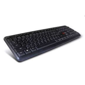Keyboard C-TECH KB-102 USB slim black, CZ/SK