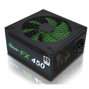 EVOLVEO FX 450, PSU 450W ATX, 14cm, silent, 80+, bulk